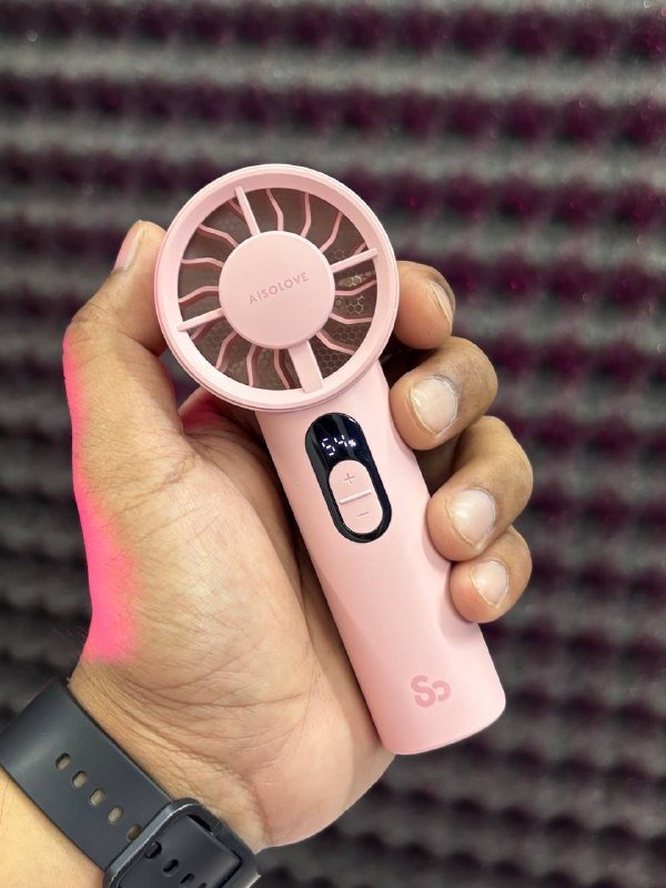 050f67f6-1d74-467c-8e46-bc70a1766cc1.jpg Xiaomi AISOLOVE F04 Rechargeable Handheld Mini Fan - Image 1