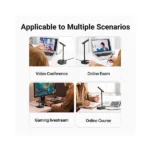 UGREEN 10934 Desktop USB Omnidirectional Noise-Canceling Microphone - Black - Image 5