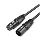 UGREEN 20712 Cannon XLR Male to Female Microphone Extension Audio Cable - 5m (Black)