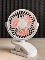P8 USB Small Handheld Rechargeable Clip Fan-2400mAh Battery