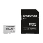 Transcend 512GB 300S UHS-I microSDXC U3A1 Memory Card with Adapter (TS512GUSD300S-A)