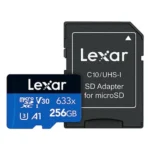 Lexar High-Performance 633x 256GB MicroSDXC UHS-I Memory Card with Adapter (LSDMI256BB633A)