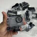 Ausek AT-M40R 5K Ultra HD Dual Screen Action Camera (Double Battery & Mic)
