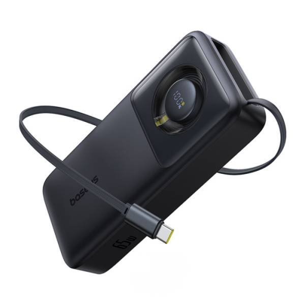 Baseus-Free2Pull-65W-20000mAh-Power-Bank-with-Built-in-Type-C-Cable.jpg Baseus Free2Pull 65W 20000mAh Power Bank with Built-in Type-C Cable Price in BD - Image 1