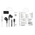 Hoco M111 Pro 8 Pin In-Ear Call Gaming Wired 1.2m Earphone-Black - Image 3