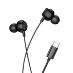 Hoco M117 Victory Type-C Universal Digital Headphones with Microphone (Black)