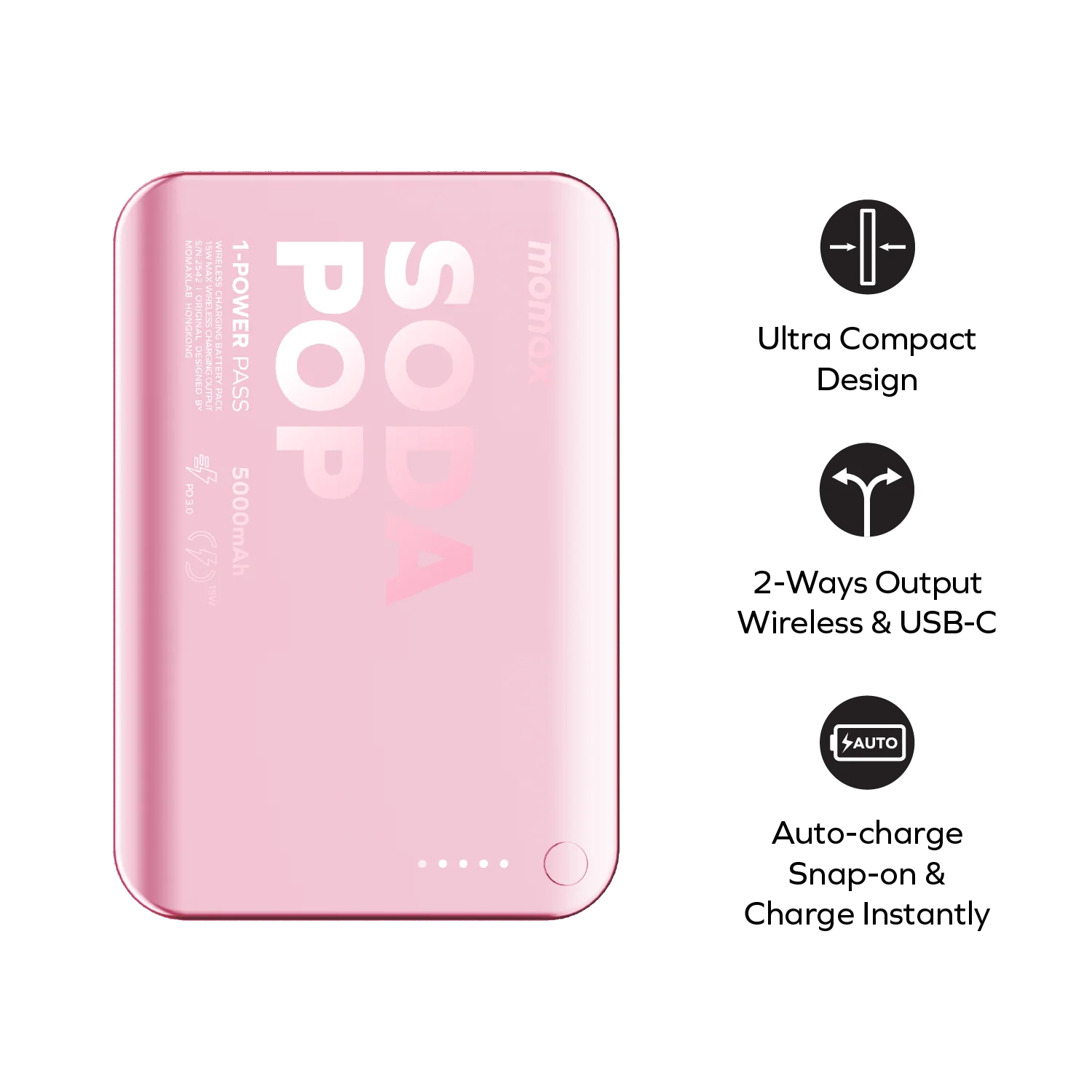 Momax-1-Power-Pass-5000mAh-Magnetic-Wireless-Charging-Battery-Pack-2.webp Momax 1 Power Pass Soda Pop Magnetic Wireless Power Bank Price in BD - Image 1