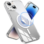 UGREEN 25398 Crystal Transparent Magnetic Protective Case for iPhone 15 Pro 6.1-inch Clear
