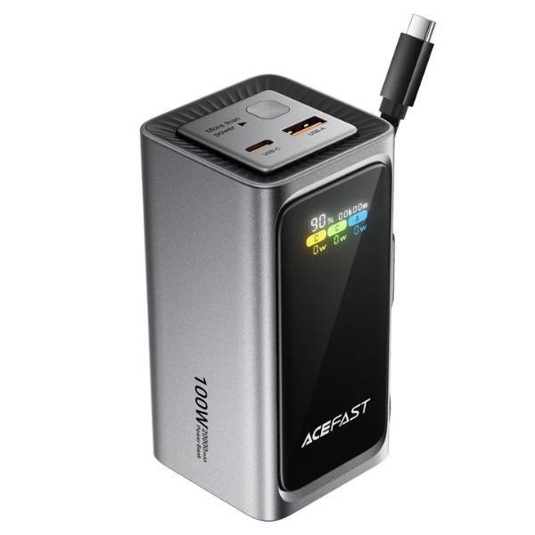 acefast-m33-t133-pd-100w-20000mah-power-bank-built-in-usb-c-cable.jpg ACEFAST M33 T133 PD 100W 20000mAh Power Bank - Image 1