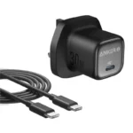 Anker Zolo 30W, PD 3.0 Charger with C Cable 1M- Black