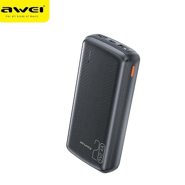 awei-p19k-20000mah-power-bank-slim-design-2-4a-fast-charging-1.jpg Awei P19K 20000mAh Power Bank Price in BD - Image 1
