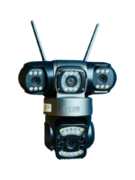 V380 Pro 3 Lens CCTV Outdoor Waterproof Night Vision PTZ Camera (4G+LAN Edition)