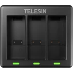 TELESIN 3 Slots Battery Charger For GoPro Hero 9/10 with 2 Pcs Batteries Set - Image 5