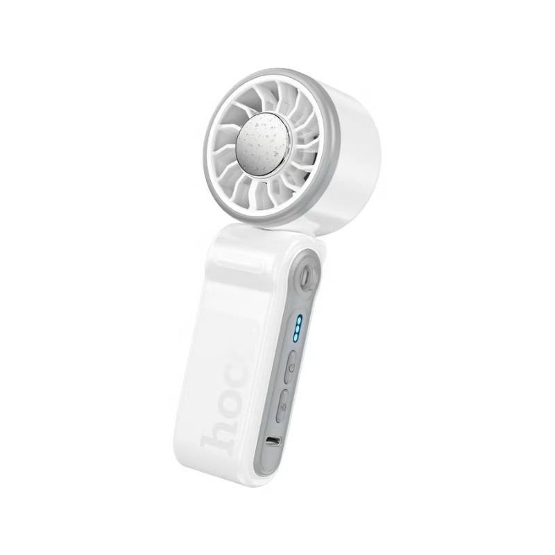 hoco-hx604-ice-pack-series-foldable-handheld-fan-white.jpg Hoco HX604 Ice Pack Series Foldable Handheld Fan - White - Image 1