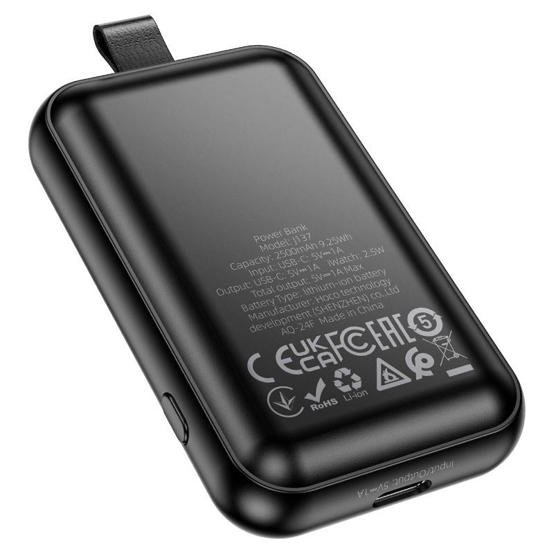hoco-j137-power-bank-with-iwatch-charger-2500mah-charger.jpg Hoco J137 Powerful 2500mAh iWatch Power Bank Price in BD - Image 1
