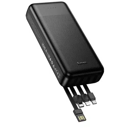 hoco-j163a-powerful-20000mah-power-bank-2.webp HOCO J163A 20000mAh Power Bank with Dual USB Type-C & Lightning Cables Price in BD - Image 1