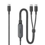 Anker 140W 2-in-1 USB-C to USB-C Cable- Black