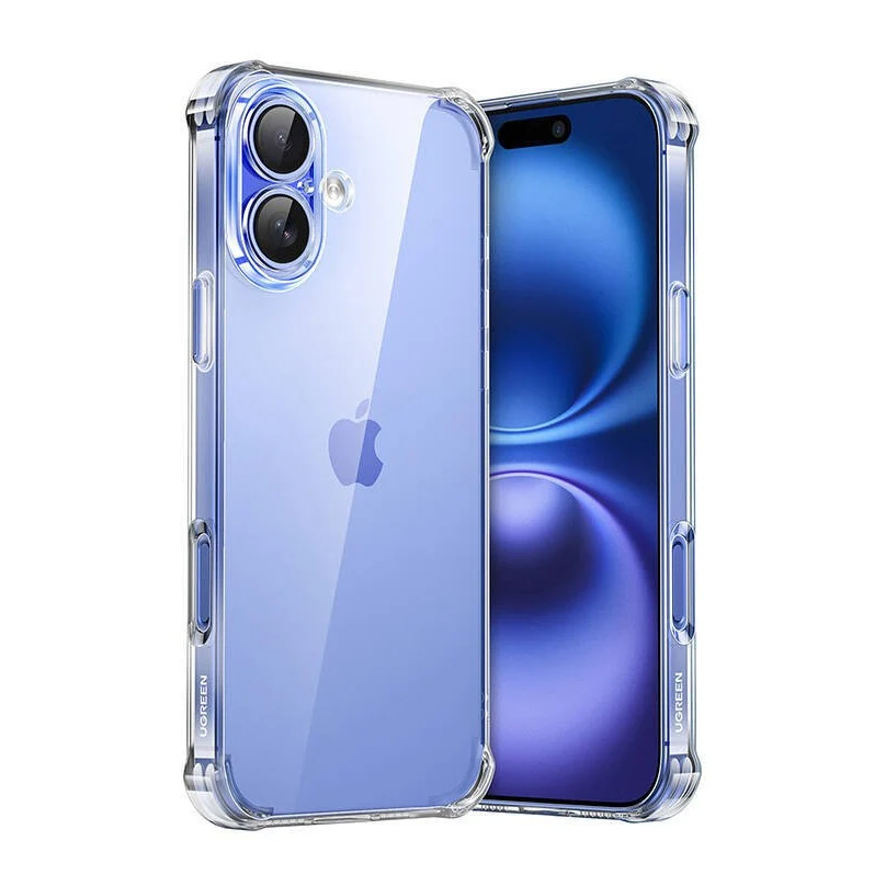 UGREEN 45913 CA101 Bright Cushion Clear Protective Case for iPhone 16