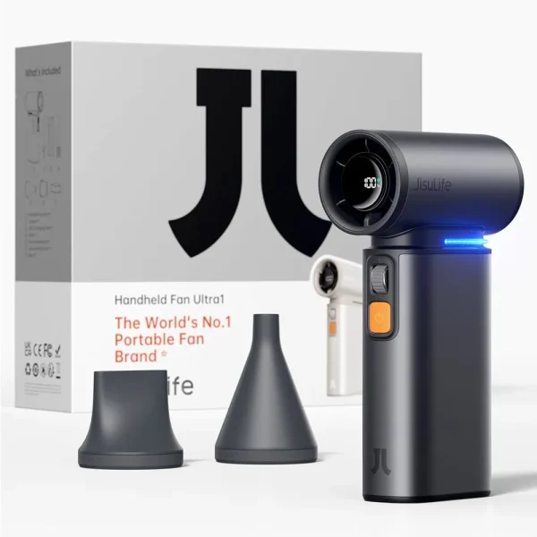 jisulife-handheld-fan-ultra1-600x600-1.webp JisuLife Outdoor Fan Ultra1 Portable Handheld Fan 9000mAh - Image 1