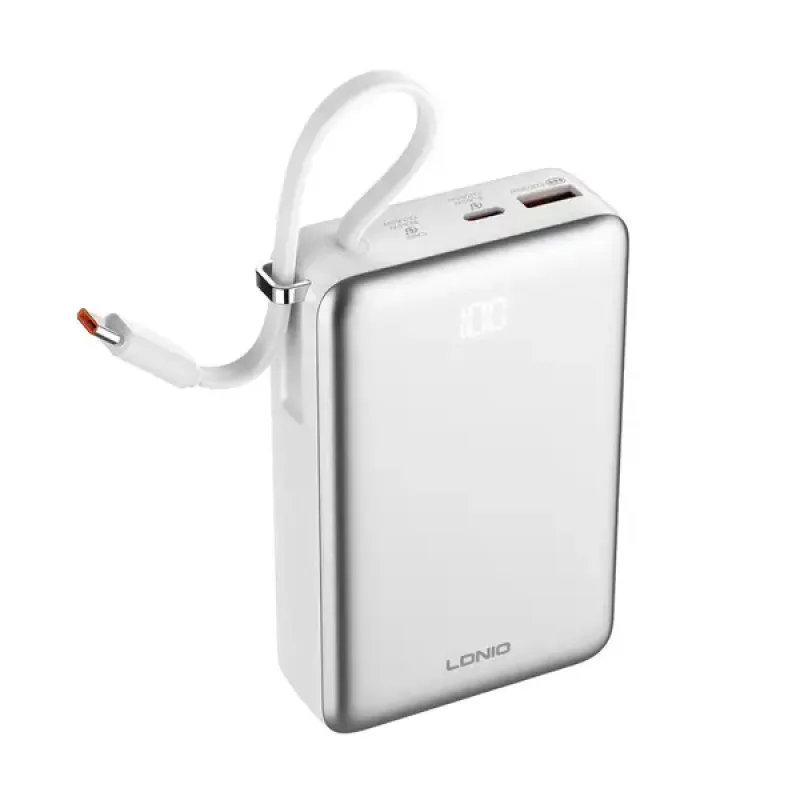 ldnio-pq44-65w-20000mah-magnetic-wireless-power-bank-with-usb-c-cable-1.webp LDNIO PQ44 65W 20000mAh Magnetic Wireless Power Bank Price in BD - Image 1