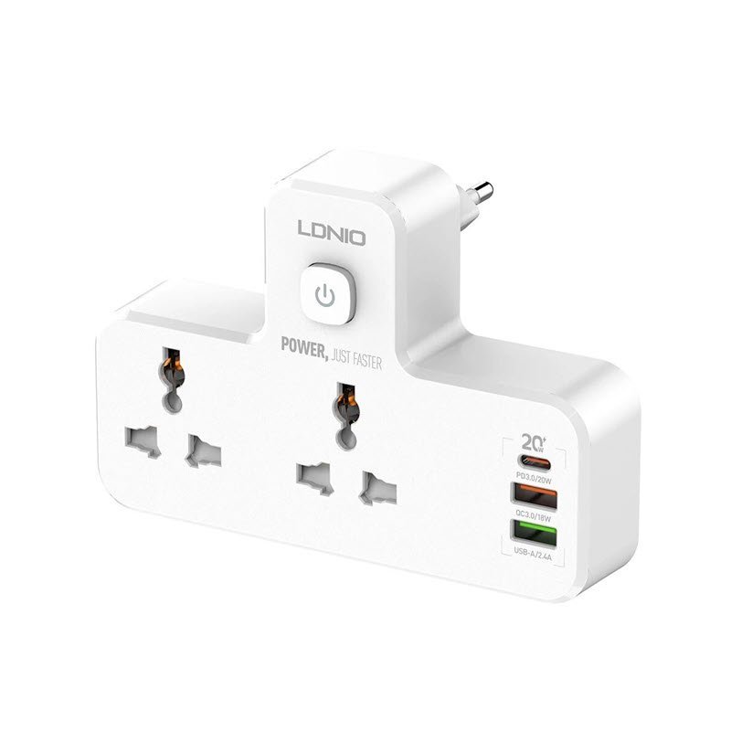 ldnio-sc2311-20w-3-port-usb-charger-extension-power-strip-1.jpg LDNIO SC2311 20W 3-Port USB Charger Power Strip - Image 1
