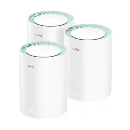 m1300-3-pack-01-500x500-2.webp Cudy M1300 AC1200 Dual-Band Gigabit Whole Home Mesh Wi-Fi Router (3-Pack) - Image 1