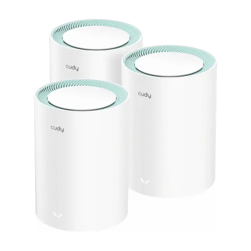 m1500-3-pack-500x500-1.webp Cudy M1500 AX1500 Dual-Band Whole Home Wi-Fi 6 Mesh Router (3-Pack) - Image 1