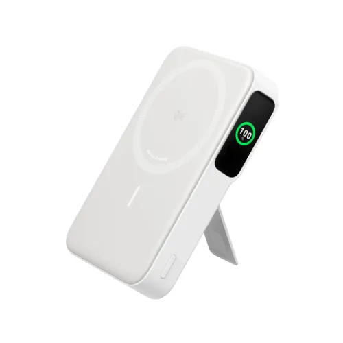 maggo-10000mah-white-01-500x500-1.webp Anker MagGo 10000mAh Magnetic 15W Power Bank with Smart Display - White - Image 1