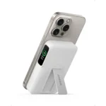 Anker MagGo 10000mAh Magnetic 15W Power Bank with Smart Display - White - Image 2