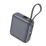QCY PB10C 10000mAh 35W PD Fast Charging Mini Power Bank with Built-in Type C Cable - Image 3