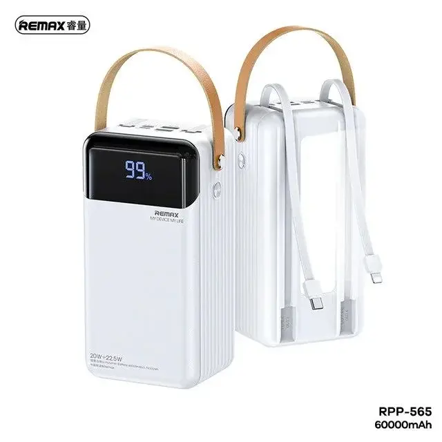 product_11186_main.webp Remax RPP-565 Lango Series 22.5W 60000mAh Fast Charging Power Bank with LED Light - Image 1
