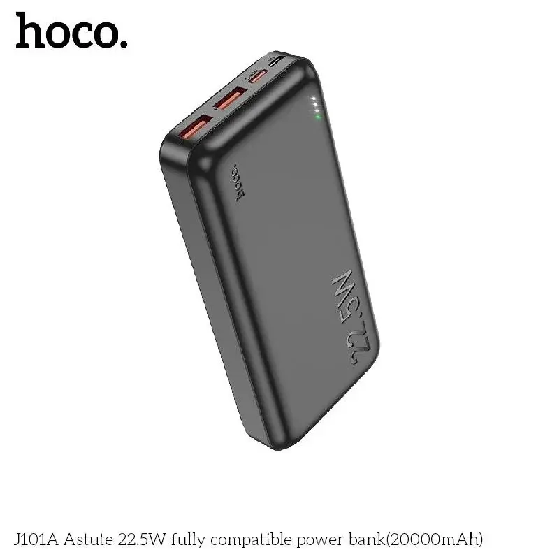 product_11593_main.webp HOCO J101 Astute 22.5W 10000mAh Ultra-Thin Fast Charging Power Bank - Image 1