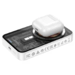 hoco Q10A Clear Discovery 20W PD 10000mAh Transparent Magnetic Wireless Power Bank - Image 2