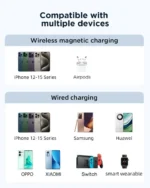 Joyroom JR-PBM01 20W Magnetic Wireless 10000mAh Power Bank with Built-in Cable & Kickstand - Image 5
