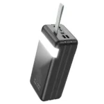Hoco J86B Electric 22.5W 60000mAh Power Bank with LED Desk Lamp & Leather Strap - Image 2
