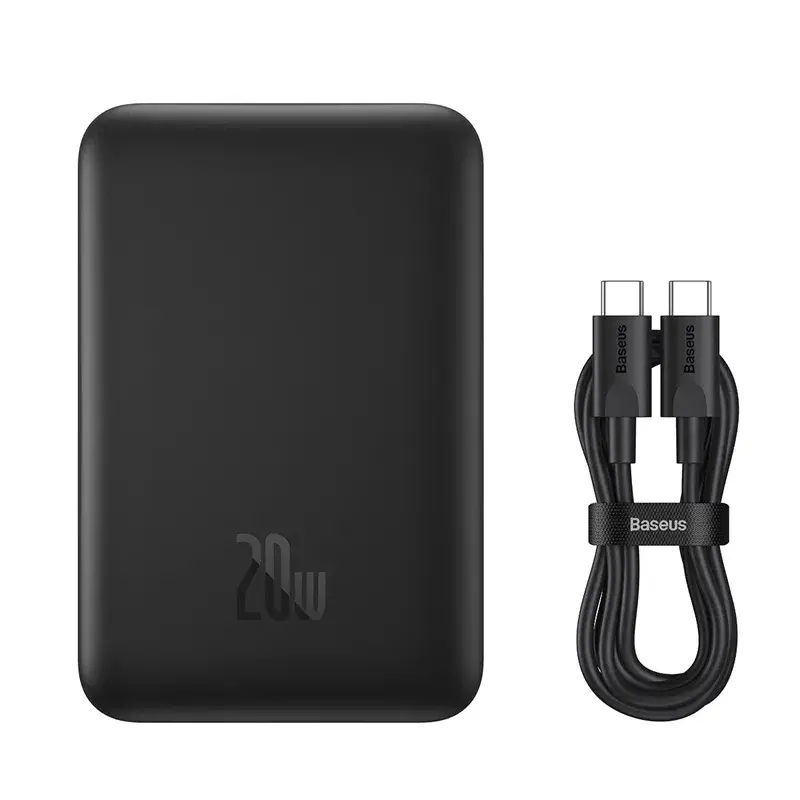 product_14711_main.webp Baseus 20W MagSafe 10000mAh Magnetic Wireless Fast Charge Power Bank with Type C to C Cable - Image 1