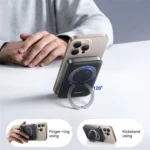 Joyroom JR-PBM12 10000mAh 22.5W Magnetic Wireless Power Bank with 360 Degree Rotating Kickstand - Image 3