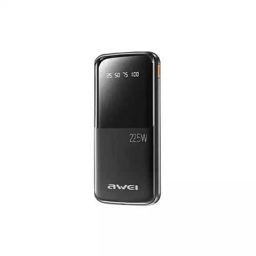 product_1766035659_694390cba067f.webp Awei P10K 10000mAh Fast Charging Power Bank – 22.5W Super Charge with Smart Digital Display - Image 1