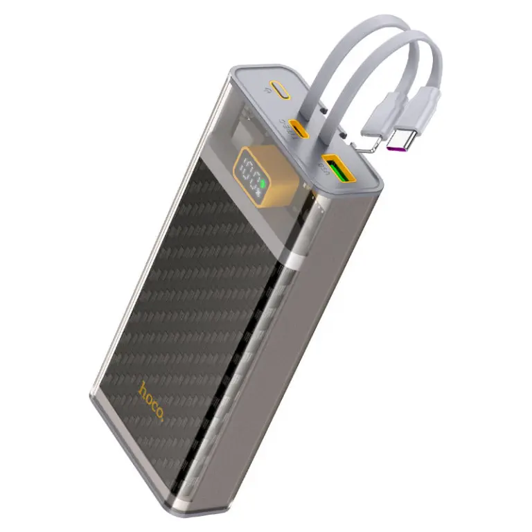 product_1767445828_69591544d9b77.webp Hoco J104A 20000mAh 22.5W Fast Charging Power Bank with Built-in Cables - Image 1