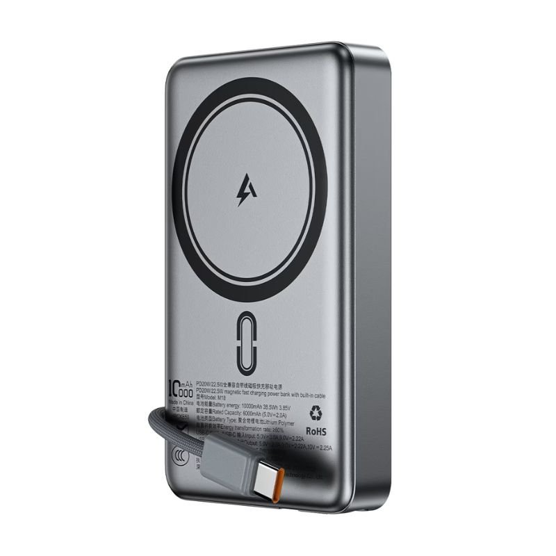 product_1769169378_697361e2b85fe.jpg ACEFAST M18 22.5W Power Bank 10000mAh with Magnetic Wireless Charging & Built-in Cable - Image 1