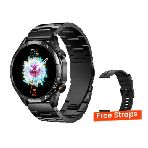 solar-5-black-with-strap-500x500-1.webp Haylou Solar 5 Smart Watch with Metallic Strap - Image 1