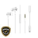 Energizer UIL35WH Wired Earphone with Lightning Audio Converter - White